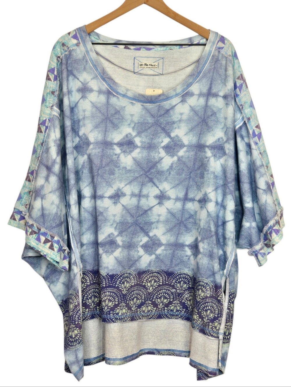 Free People We The Free Feeling Radical Tee Oversized Relaxed Tie Dye XL NWT - Picture 2 of 11
